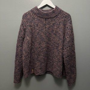 Madewell Mockneck Sweater, X-Large, Purple